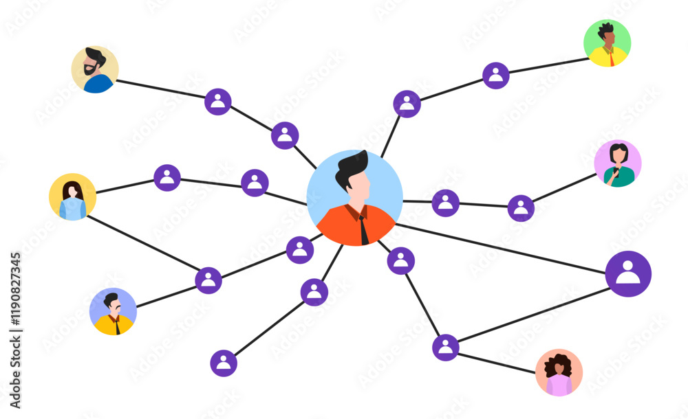 social network concept connecting people around the world social network concept connecting people around the world