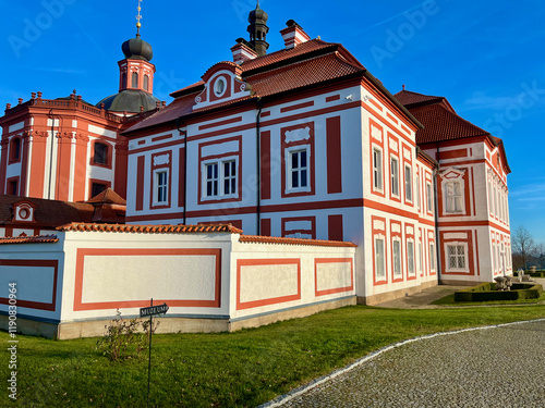 Museum and of the Northern Pilsen Region at Marianska Tynice. Baroque. Built in the 18th century.  photo