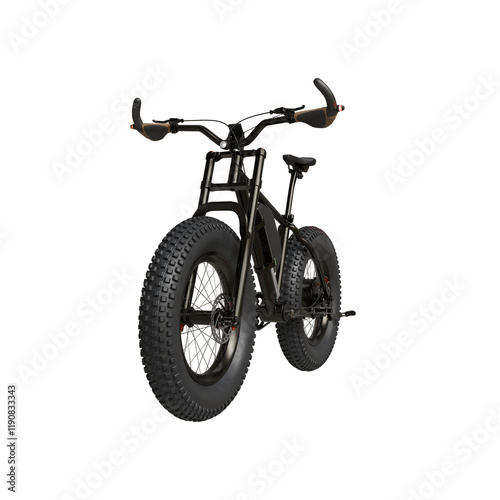 3d Render of fatbike isolated
