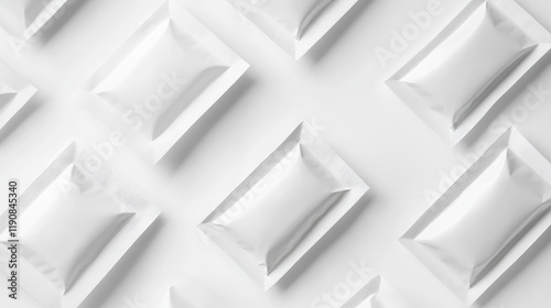 White product packaging mockup set photo