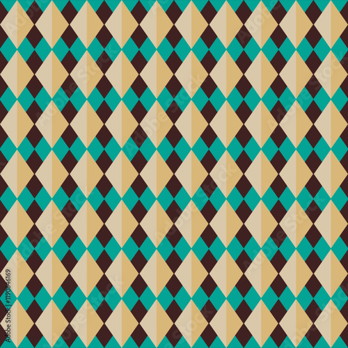 geometric pattern with repeating diamond in a minimalist style. Use a neutral color palette of black, white, and gray. The pattern should be seamless and elegant, suitable for various design