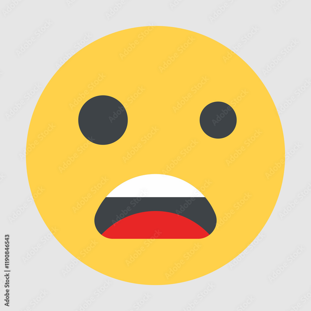 A yellow face emoji icon