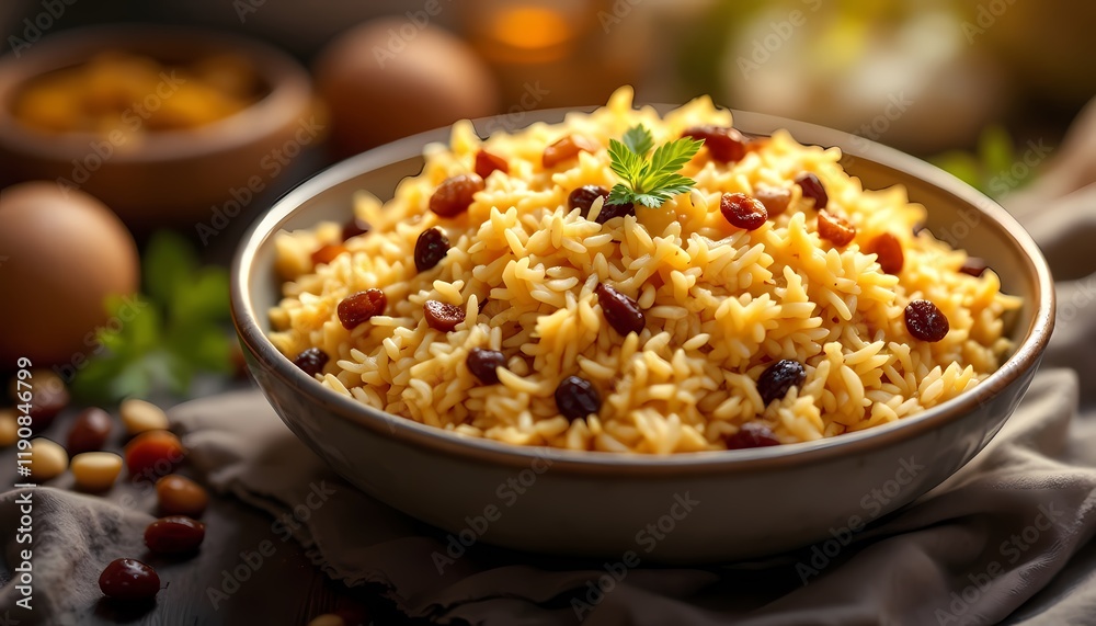 Golden Raisin Rice: A Warm and Inviting Culinary Delight Golden Raisin Rice: A Warm and Inviting Culinary Delight