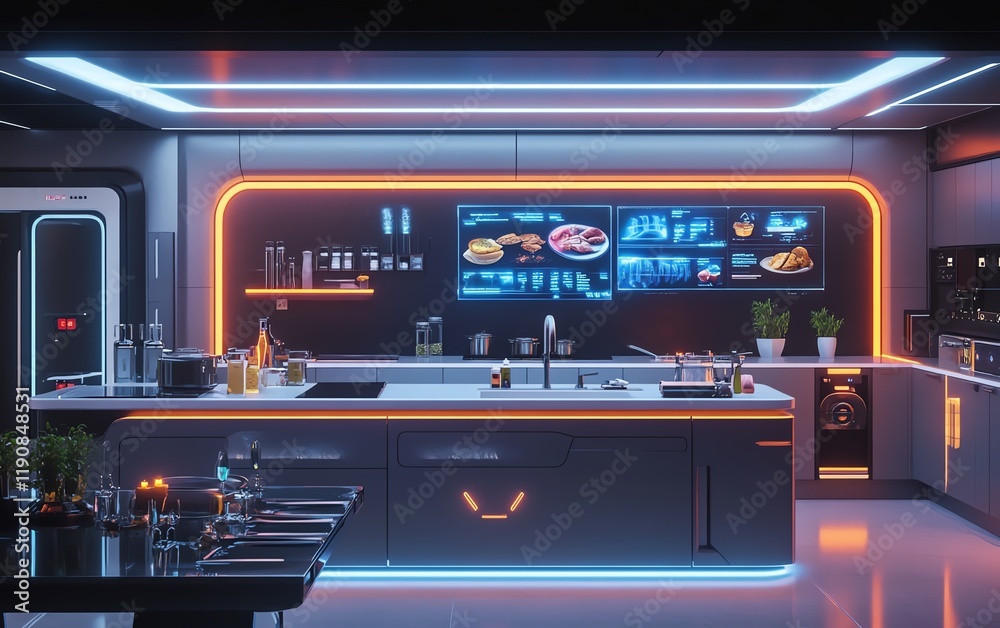 Obraz premium Futuristic kitchen