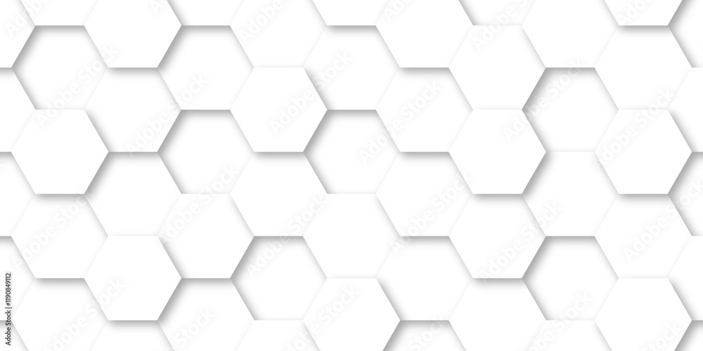 Abstract geometric vector design pattern with hexagonal shapes and modern digital texture for futuristic technology Illustrations. white hexagon design concept with geometric background. Abstract geometric vector design pattern with hexagonal shapes and modern digital texture for futuristic technology Illustrations. white hexagon design concept with geometric background.