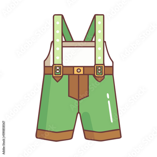lederhosen vector icon, lederhosen vector illustration - simple illustration of lederhosen, perfect for logos lederhosen 