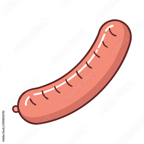 sausage bratwurst vector icon, sausage bratwurst vector illustration - simple illustration of sausage bratwurst, perfect for logos sausage bratwurst 