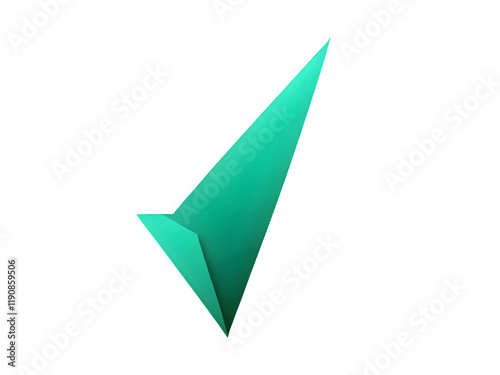 Wallpaper Mural Teal V Shape, on transparent PNG background Torontodigital.ca
