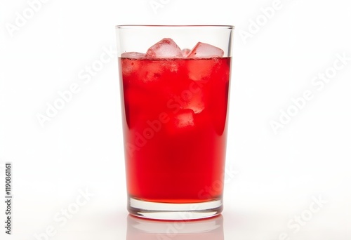 Wallpaper Mural Summer sweet cherry drink with a splash of falling ice on a white wooden background.
 Torontodigital.ca
