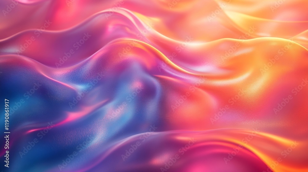 Holographic Gradient Background with Fluid Elegance. Generative AI Holographic Gradient Background with Fluid Elegance. Generative AI
