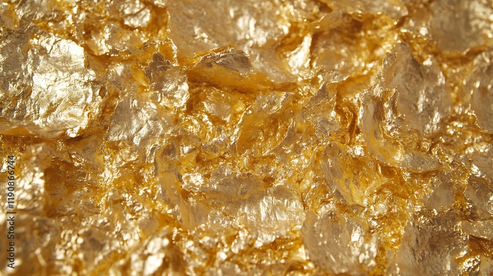 A Close Up View Of Golden Leaf Fragments