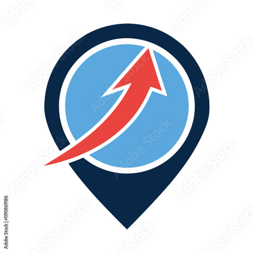 Free Download Modern Location Pin Arrow Vector Design. - GFXLoad