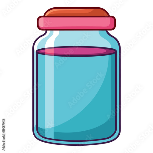 glass jar with caviar
