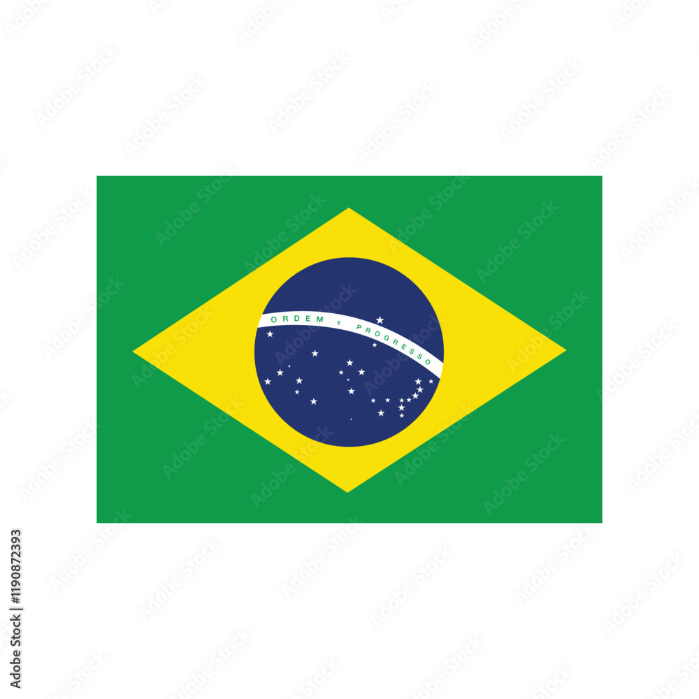 Obraz premium brazil flag template vector design
