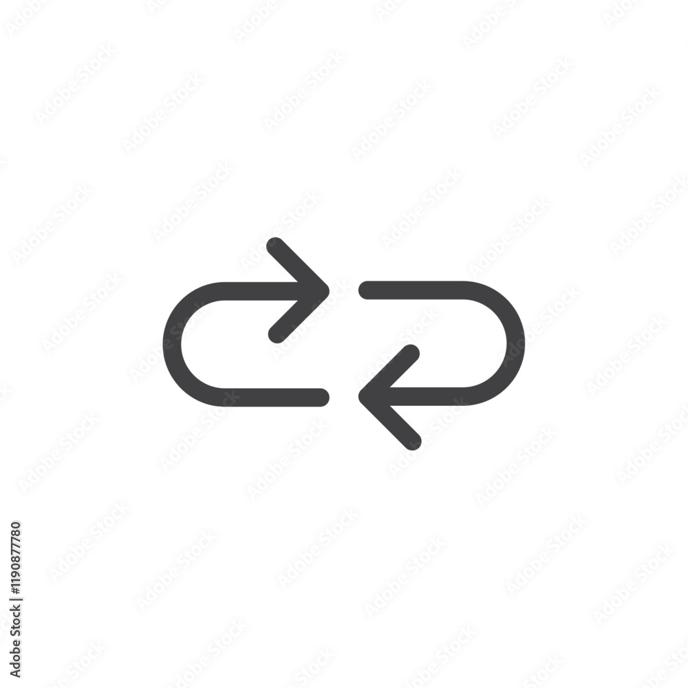 Refresh icon Simple outline vector logo Refresh icon Simple outline vector logo
