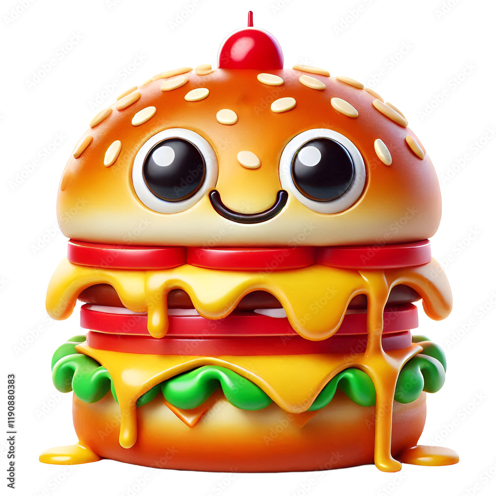 hamburger on white background hamburger on white background
