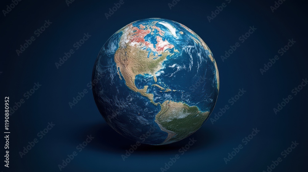 Digital world globe centered on America, concept of global network and connectivity on Earth, high speed data transfer and cyber technology, information exchange and international telecommunication Digital world globe centered on America, concept of global network and connectivity on Earth, high speed data transfer and cyber technology, information exchange and international telecommunication