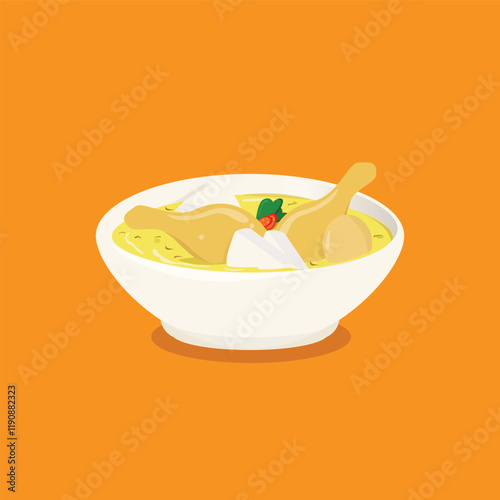 opor ayam ketupat indonesian traditional food for lebaran eid
