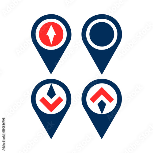 Unique Location Icon with Arrow Vector bundle. Free Download Unique Location Icon with Arrow Vector bundle. - GFXLoad