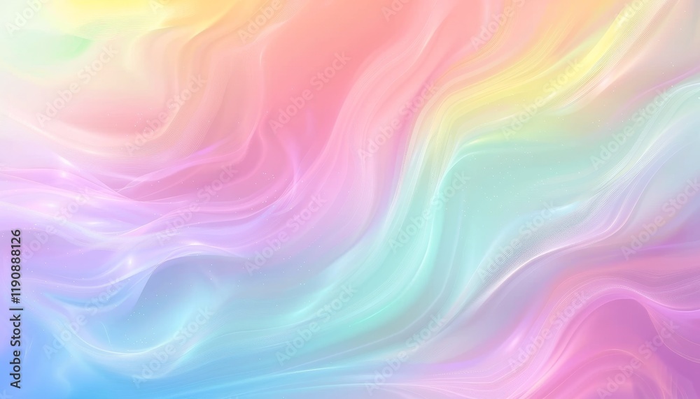 Fototapeta premium Swirling Paster Wallpaper. Fabric with Gradient and Motion Effect, Abstract Textile Background