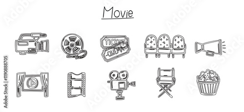 Movie Line Icons