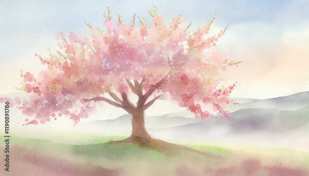 春の風景画 春の風景画