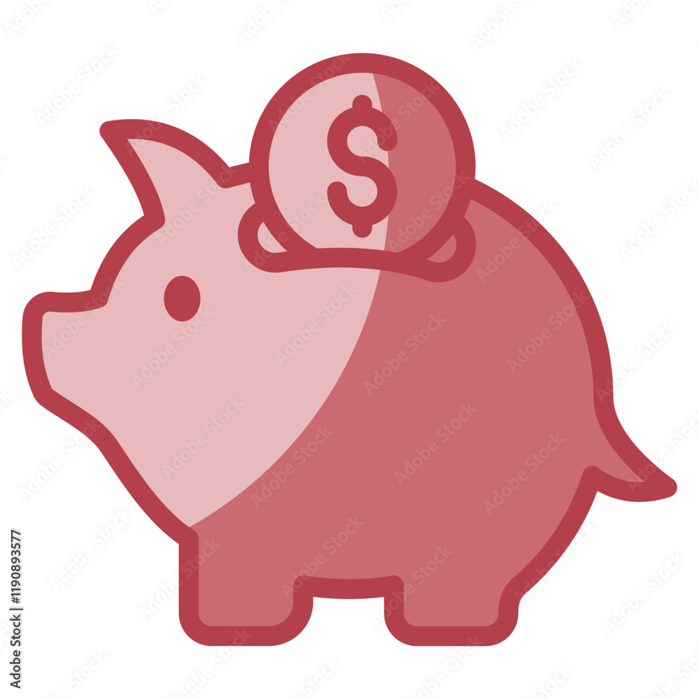 Piggy Bank Icon Element For Design Piggy Bank Icon Element For Design