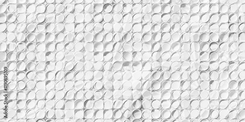 Array of white organic deformed cylinders geometrical structure pattern background wallpaper banner