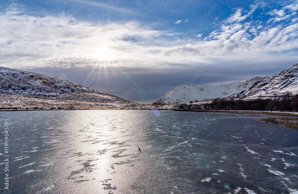 Fotografie winter in Snowdonia national park Uk