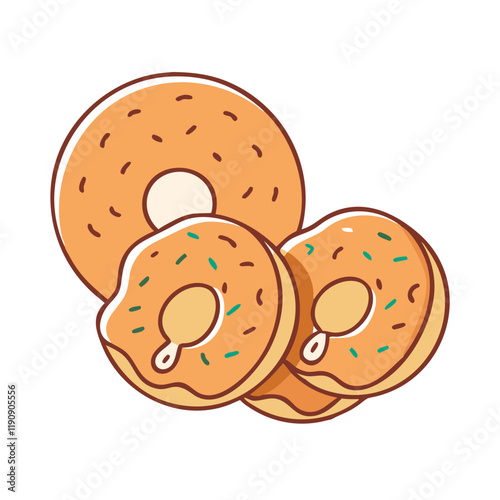 apple cider donuts vector icon,apple cider donuts vector illustration - simple illustration of apple cider donuts ,perfect for logos and iconsapple cider donuts 