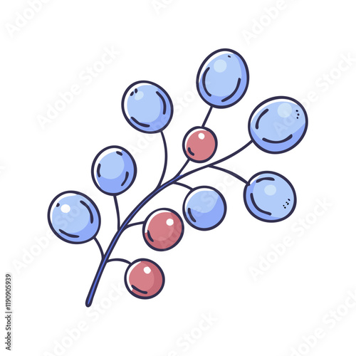 berry branches vector icon,berry branches vector illustration - simple illustration of berry branches ,perfect for logos and iconsberry branches 