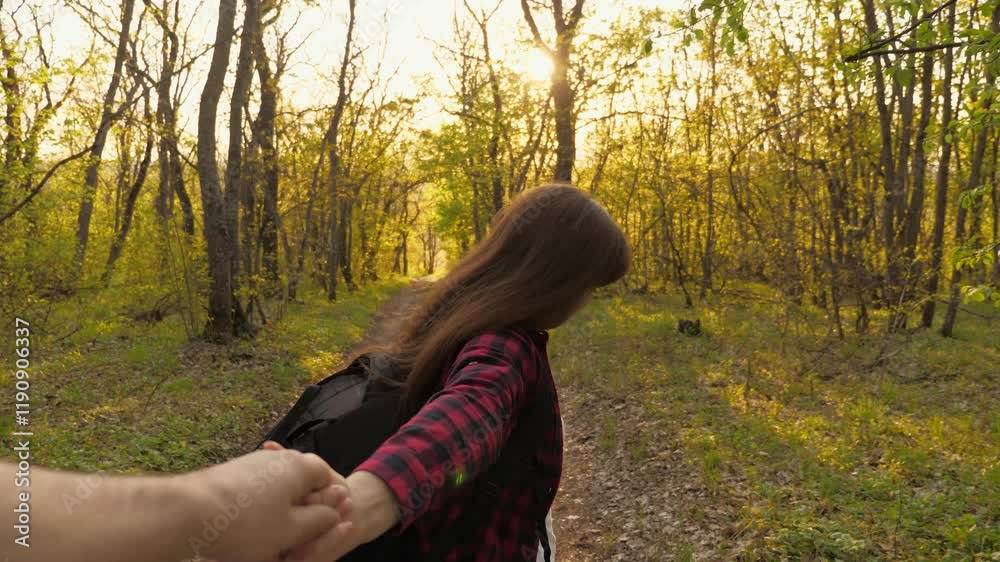 A truly beautiful moment of connection shared between loved ones in a serene forest during a stunning sunset