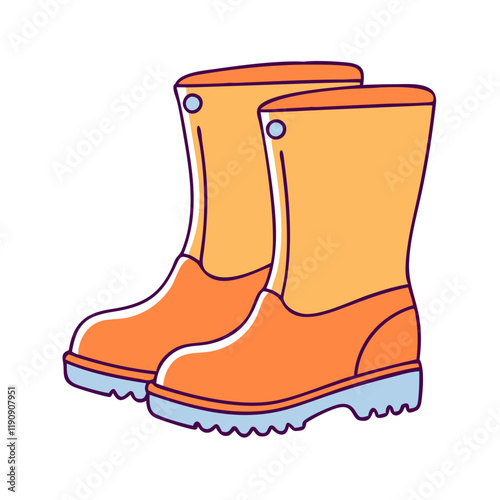 fall boots vector icon,fall boots vector illustration - simple illustration of fall boots ,perfect for logos and iconsfall boots 