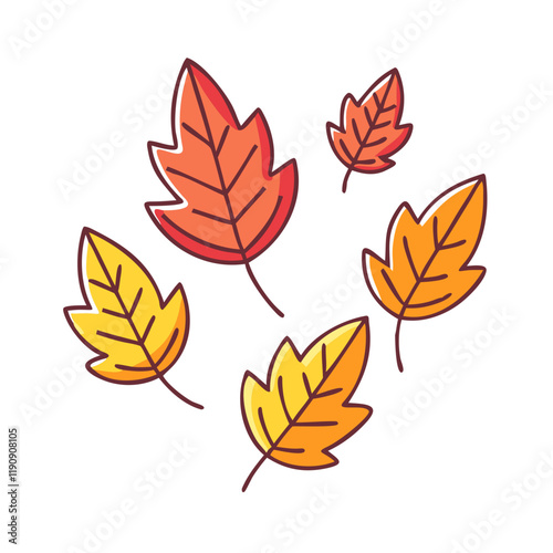 fall colored foliage vector icon,fall colored foliage vector illustration - simple illustration of fall colored foliage ,perfect for logos and iconsfall colored foliage 