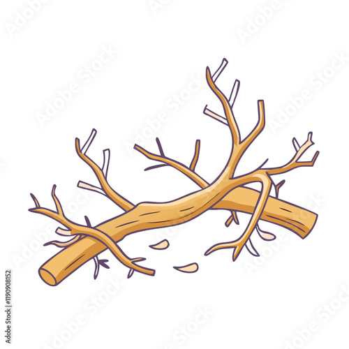 fallen tree branches vector icon,fallen tree branches vector illustration - simple illustration of fallen tree branches ,perfect for logos and iconsfallen tree branches 