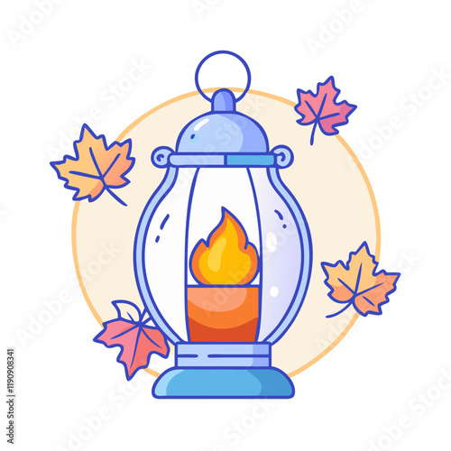 fall lantern vector icon,fall lantern vector illustration - simple illustration of fall lantern ,perfect for logos and iconsfall lantern 