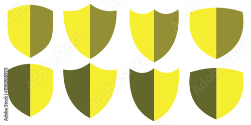 Vector Shield Icon. Abstract symbol of security. Security shield logo. Vector illustration. 
