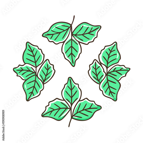 foliage pattern vector icon,foliage pattern vector illustration - simple illustration of foliage pattern ,perfect for logos and iconsfoliage pattern 