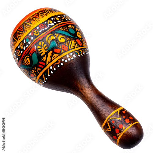 Colorful Maracas   Traditional Latin American Musical Instrument for Festive photo