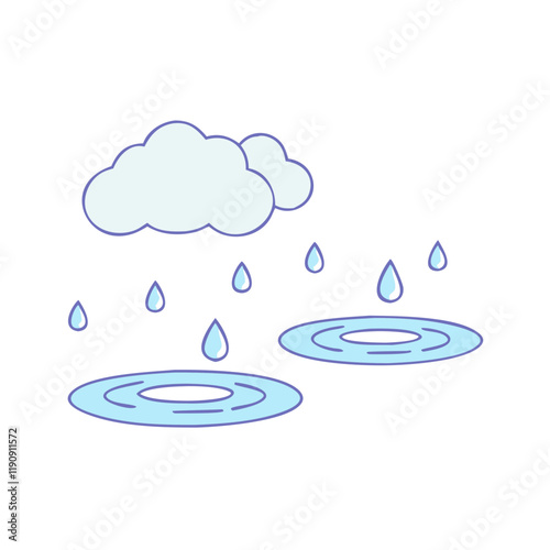 rain puddles vector icon,rain puddles vector illustration - simple illustration of rain puddles ,perfect for logos and iconsrain puddles 