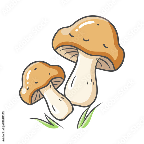 wild mushrooms vector icon,wild mushrooms vector illustration - simple illustration of wild mushrooms ,perfect for logos and iconswild mushrooms 