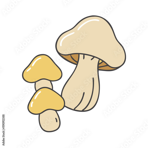 wild mushrooms vector icon,wild mushrooms vector illustration - simple illustration of wild mushrooms ,perfect for logos and iconswild mushrooms 