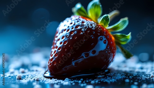 Chocolate-Covered Strawberry: A Luxurious, Dark Moody Still Life