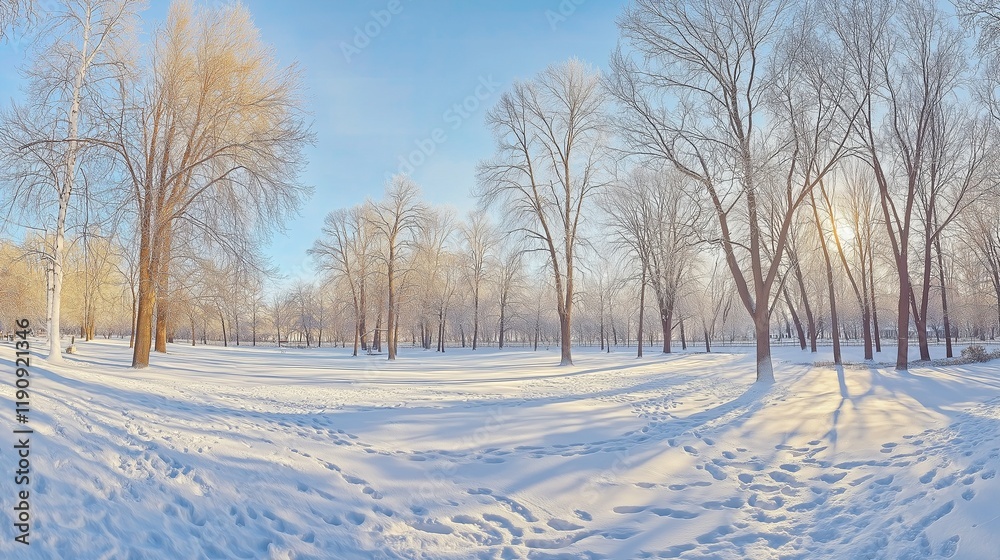 winter landscape with trees and snow and sky winter landscape with trees and snow and sky