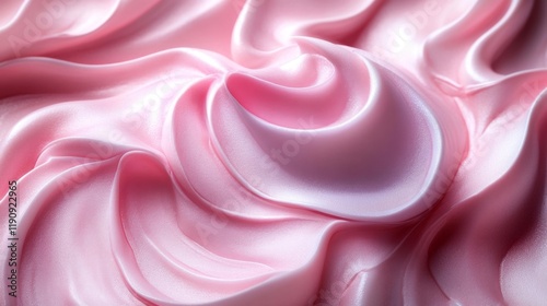 Soft and Vibrant Pink Silk Waves. Generative AI photo