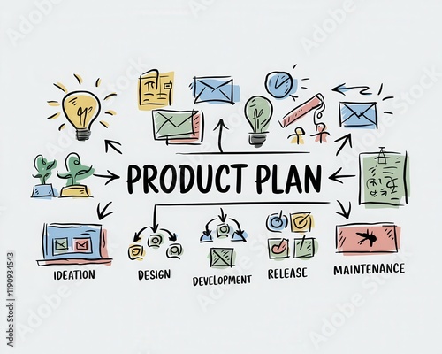 A visual guide illustrating a comprehensive product plan