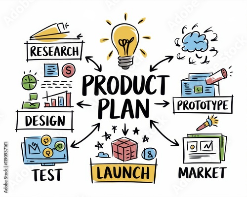Product Plan Development Stages Visual Guide
