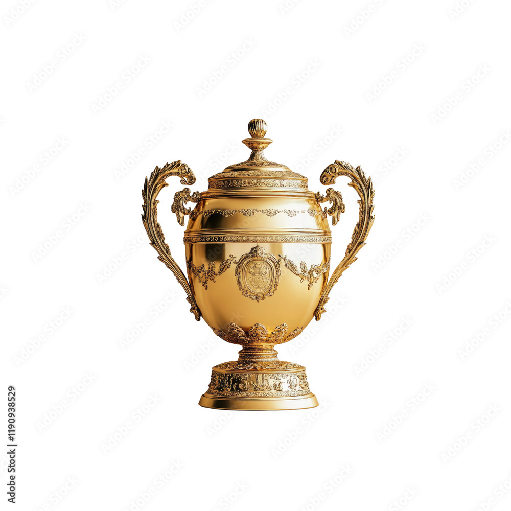 Elegant Golden Trophy Symbol of Victory and Achievement Elegant Golden Trophy Symbol of Victory and Achievement