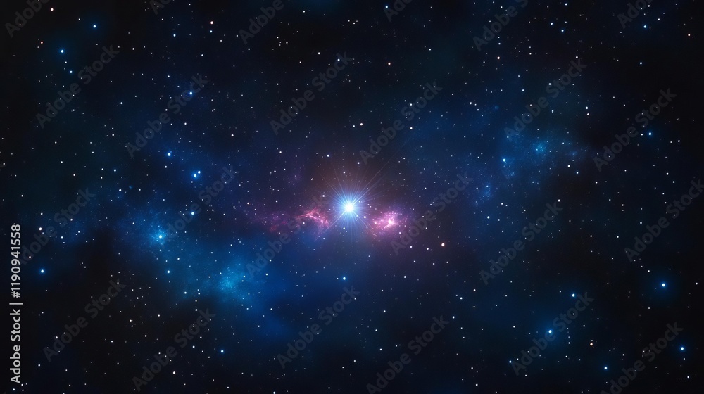 Naklejka premium Astrological Leo constellation shining brightly in a field of radiant cosmic energy