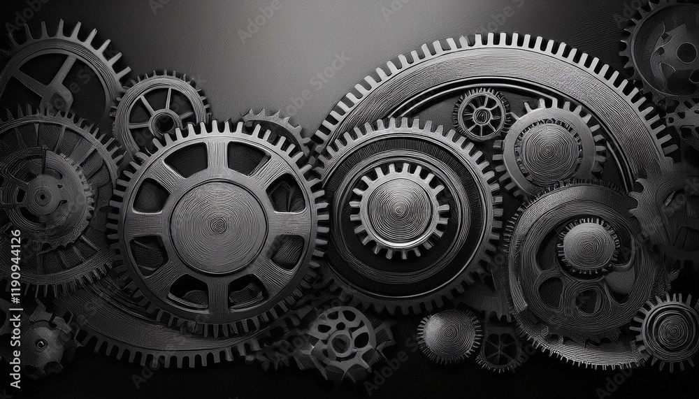 Cogs Technology Business Industry concept; machinery cog wheels; web banner Cogs Technology Business Industry concept; machinery cog wheels; web banner